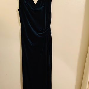 Emerald Green Velvet Dress
